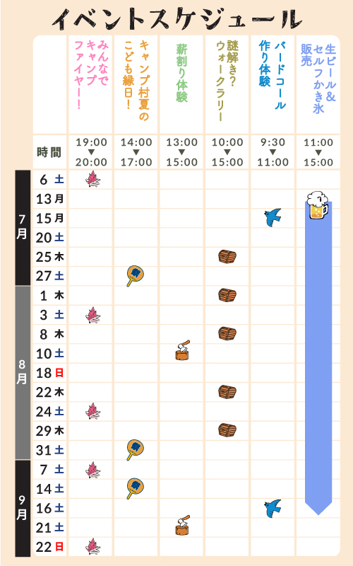 イベントスケジュール